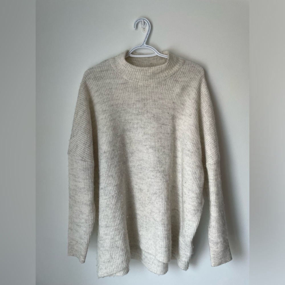 Selected Femme Cozy Cream Turtleneck Sweater.